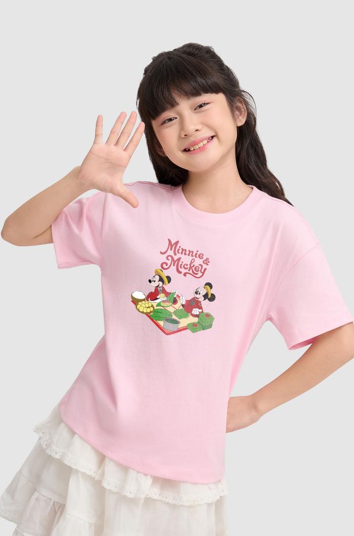 Áo Thun trẻ em Mickey & Minnie Gói Bánh - undefined