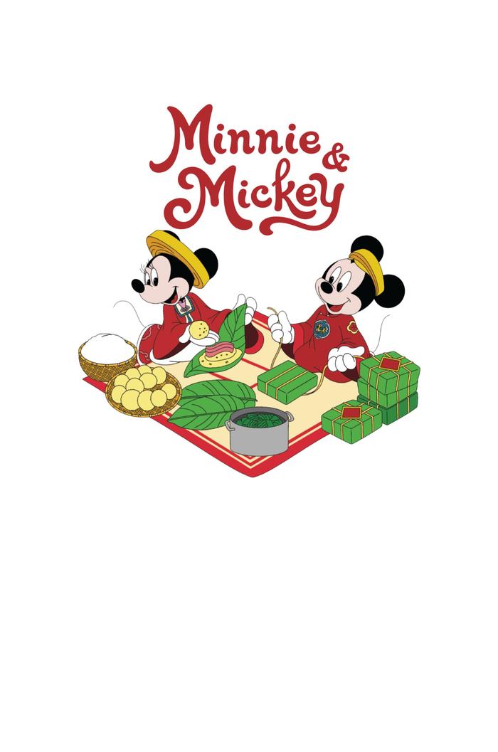 Áo Thun trẻ em Mickey & Minnie Gói Bánh - undefined