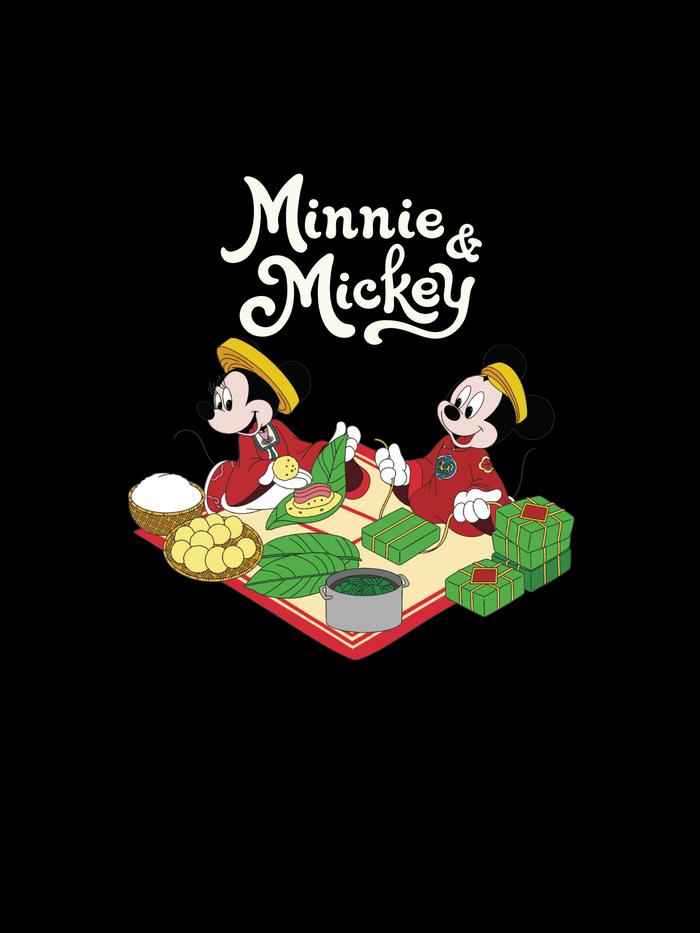 Áo Thun trẻ em Mickey & Minnie Gói Bánh - undefined