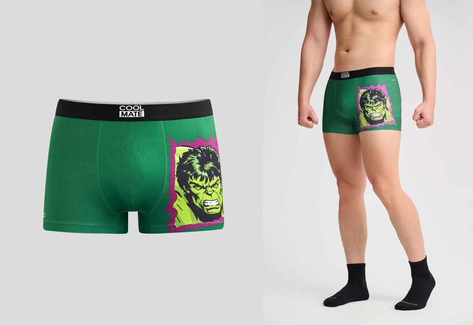 Quần Lót Nam Trunk HULK - Người khổng lồ xanh