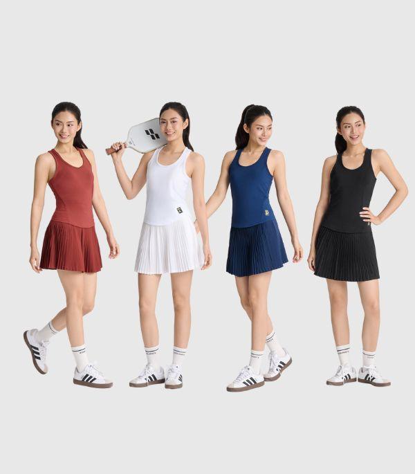 Tập luyện pickleball, tennis và mặc thường ngày