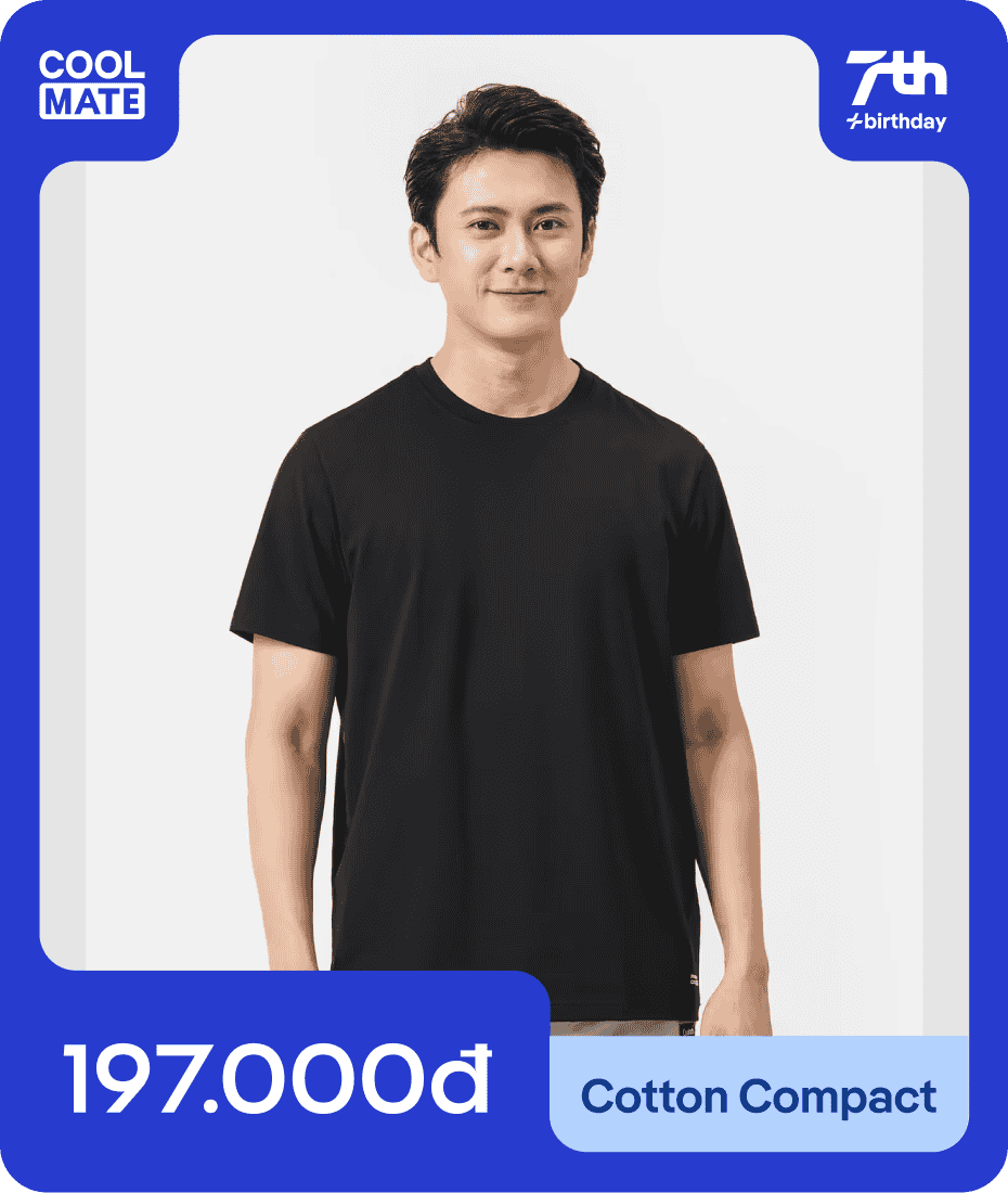 Áo thun nam Cotton Compact