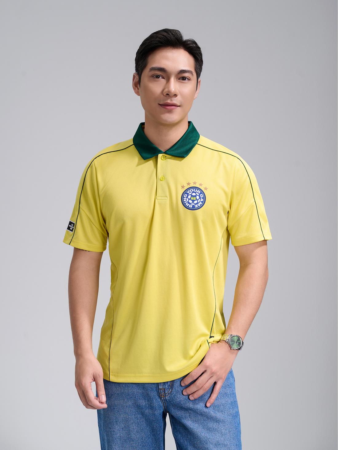 Áo polo nam phối bo cổ Exdry Performance World Cup - undefined