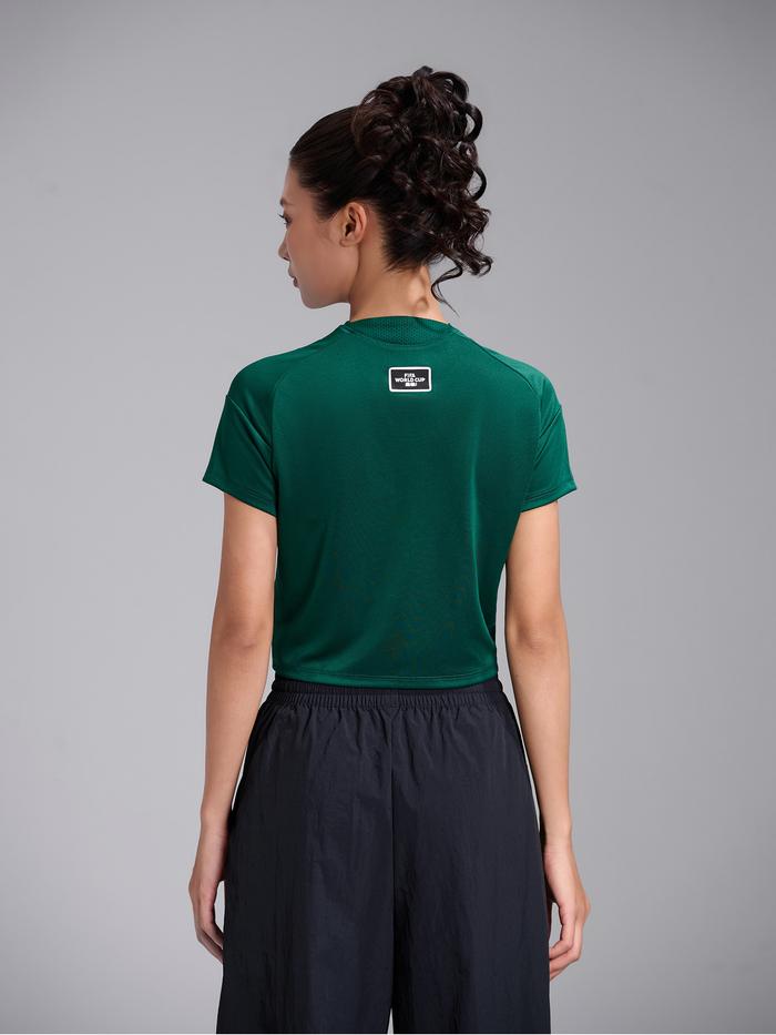 Áo crop cổ V Exdry ProActive World Cup - undefined