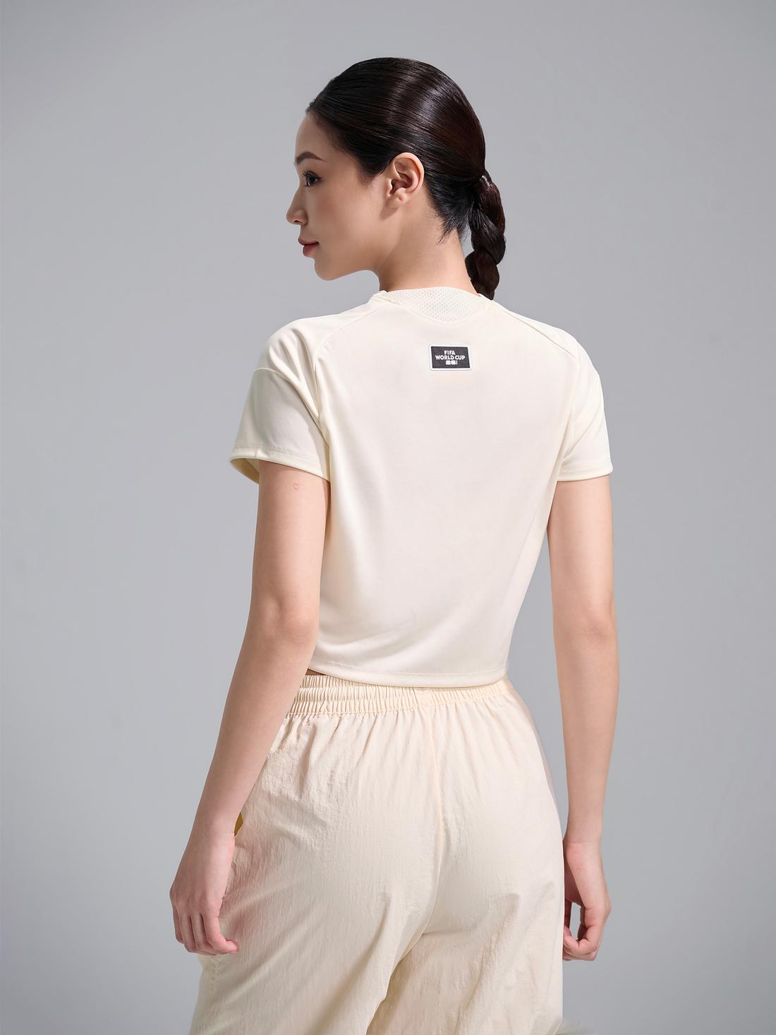 Áo crop cổ V Exdry ProActive World Cup - undefined