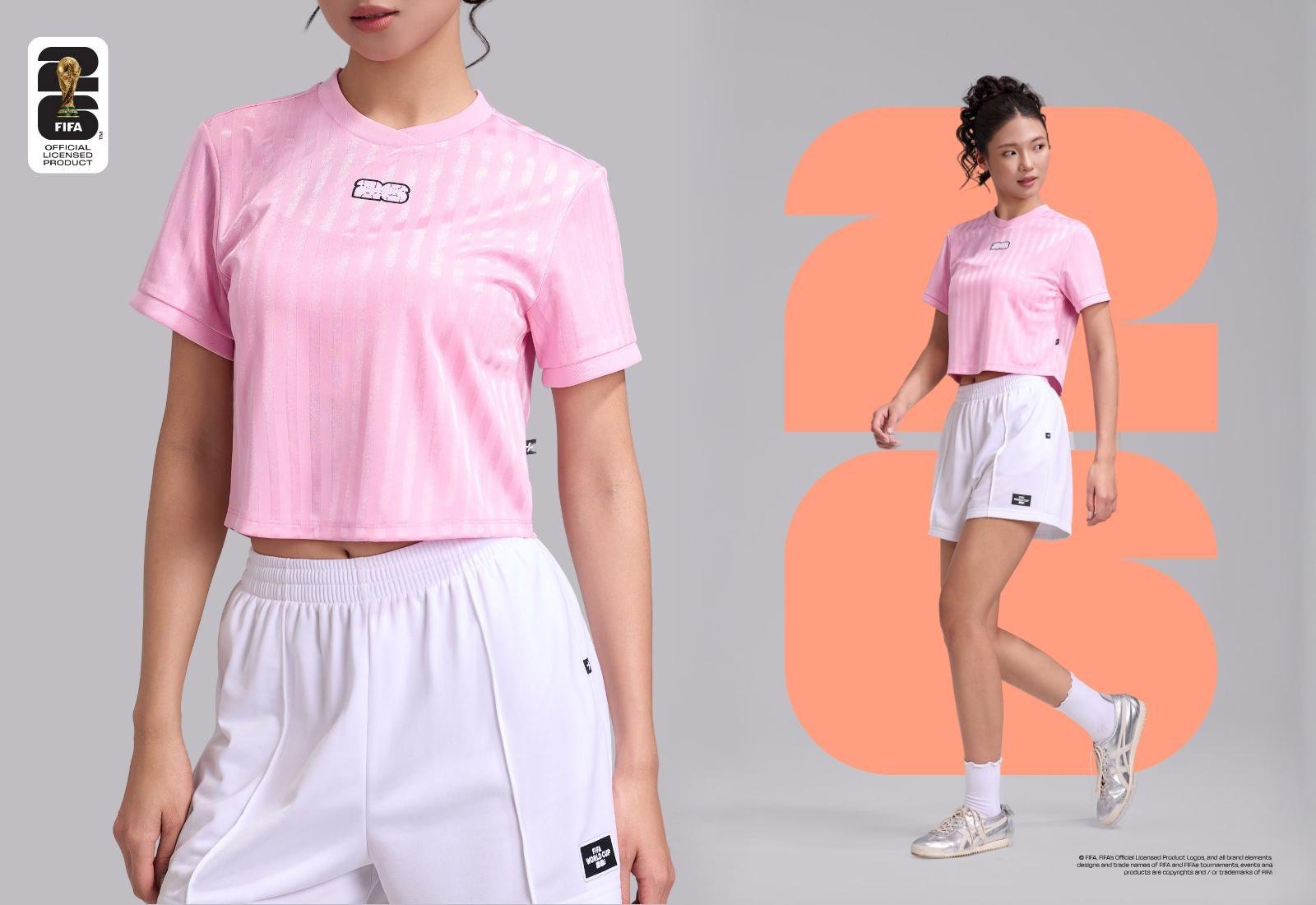 Áo crop Jacquard Core Exdry ProActive World Cup