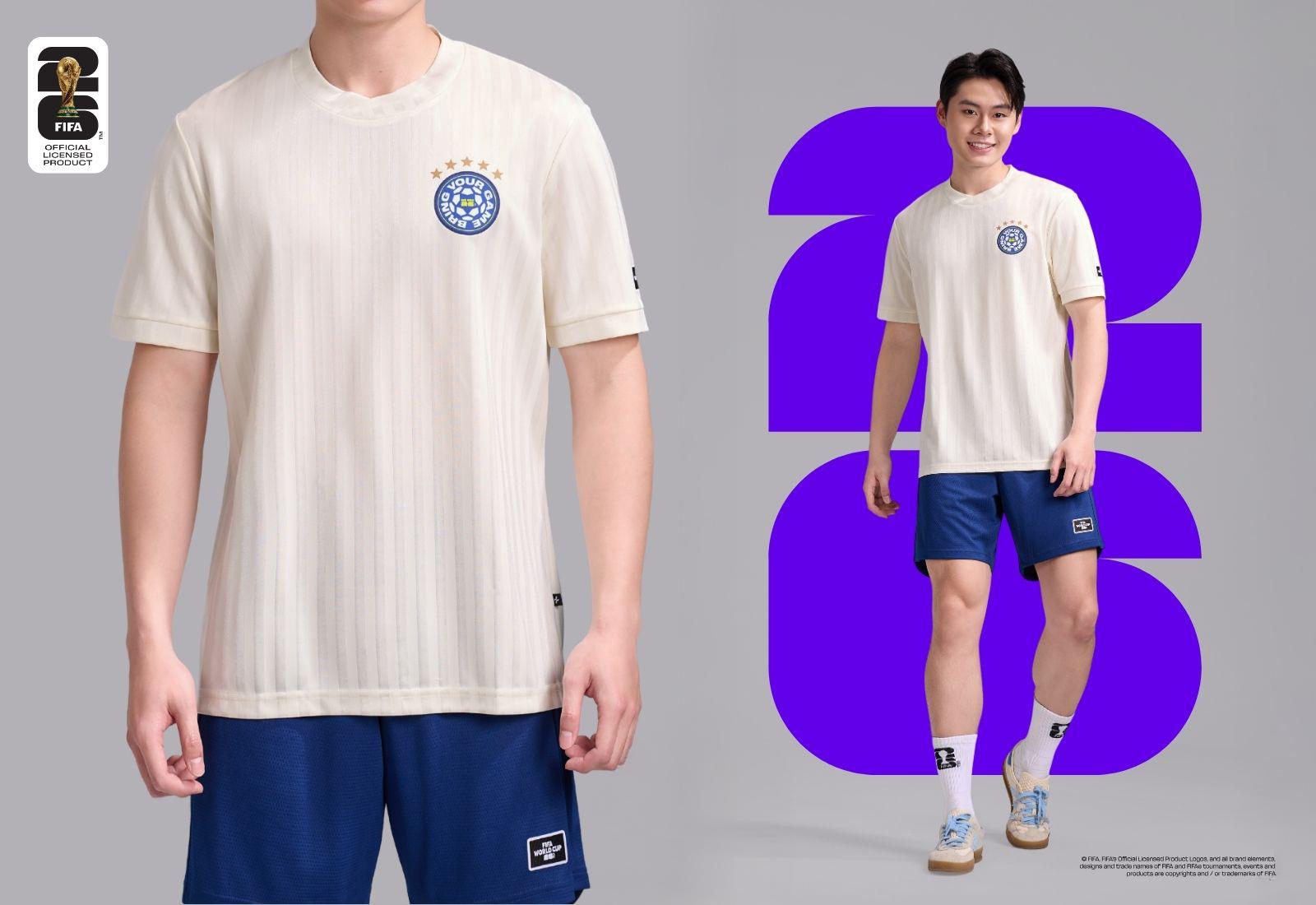 Áo thun phối bo cổ Exdry ProActive World Cup