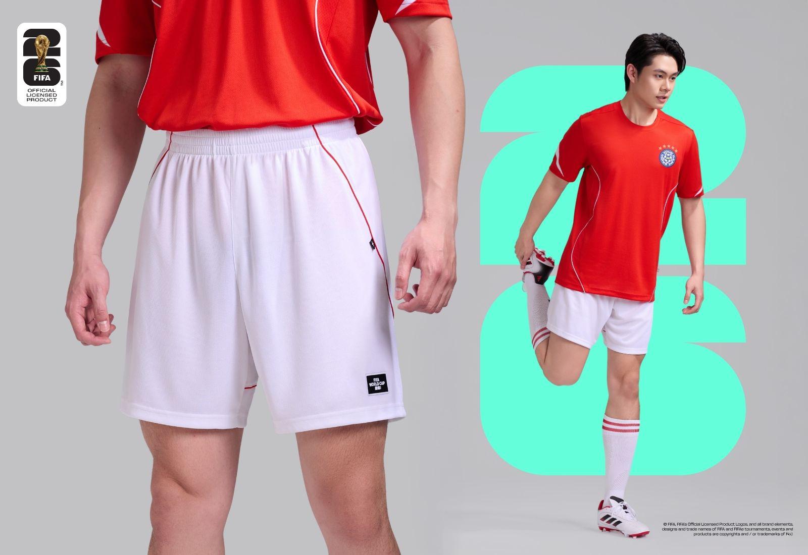 Quần shorts nam phối line Exdry Performance World Cup
