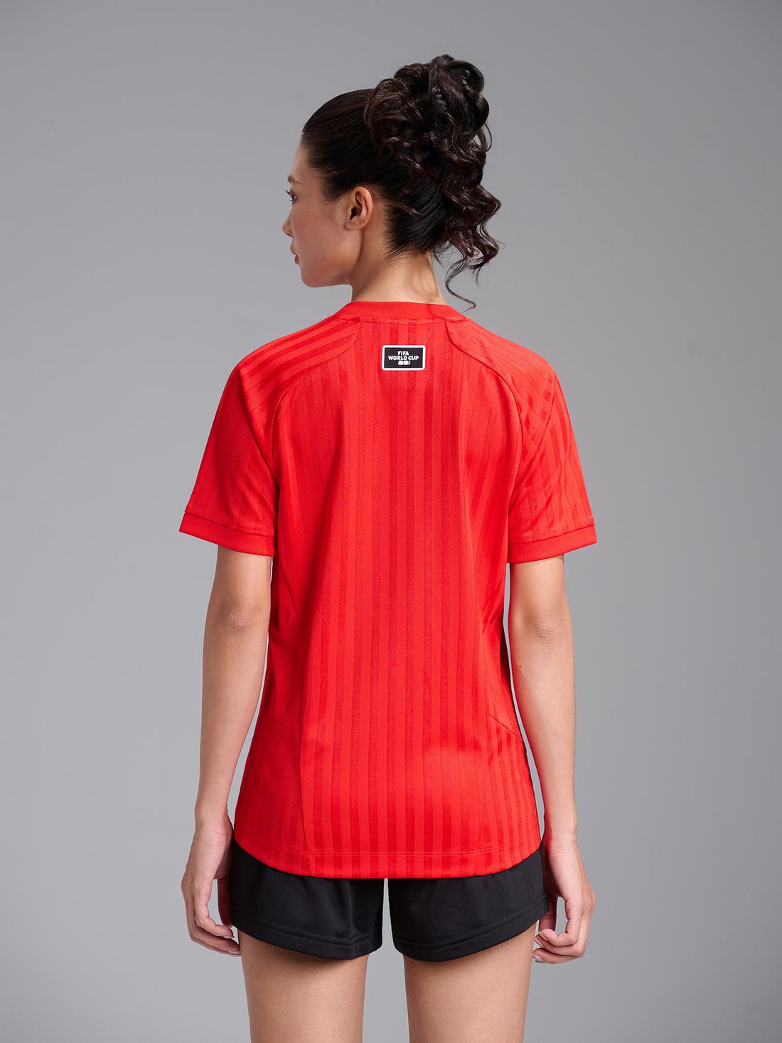 Áo thun cổ V Jacquard Exdry Peformance World Cup - undefined