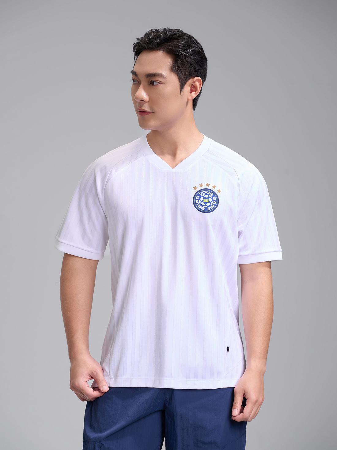 Áo thun cổ V Jacquard Exdry Peformance World Cup - undefined