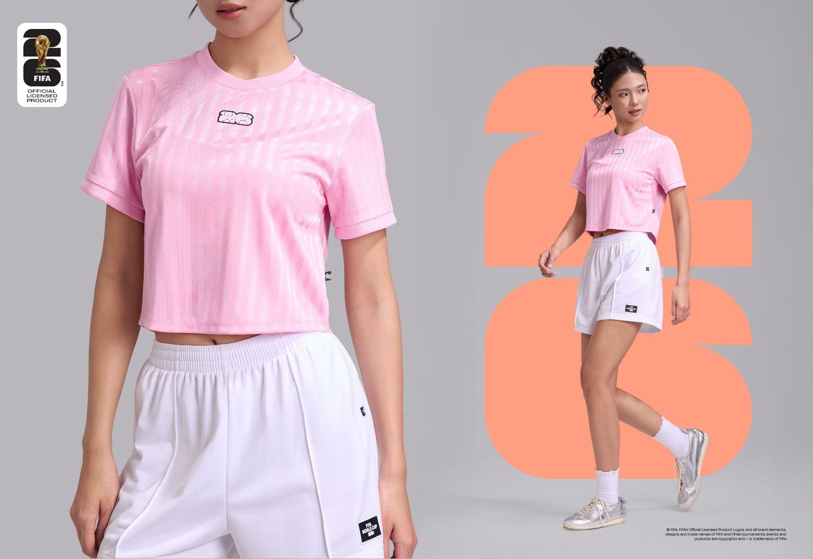 Áo crop Jacquard Core Exdry ProActive World Cup