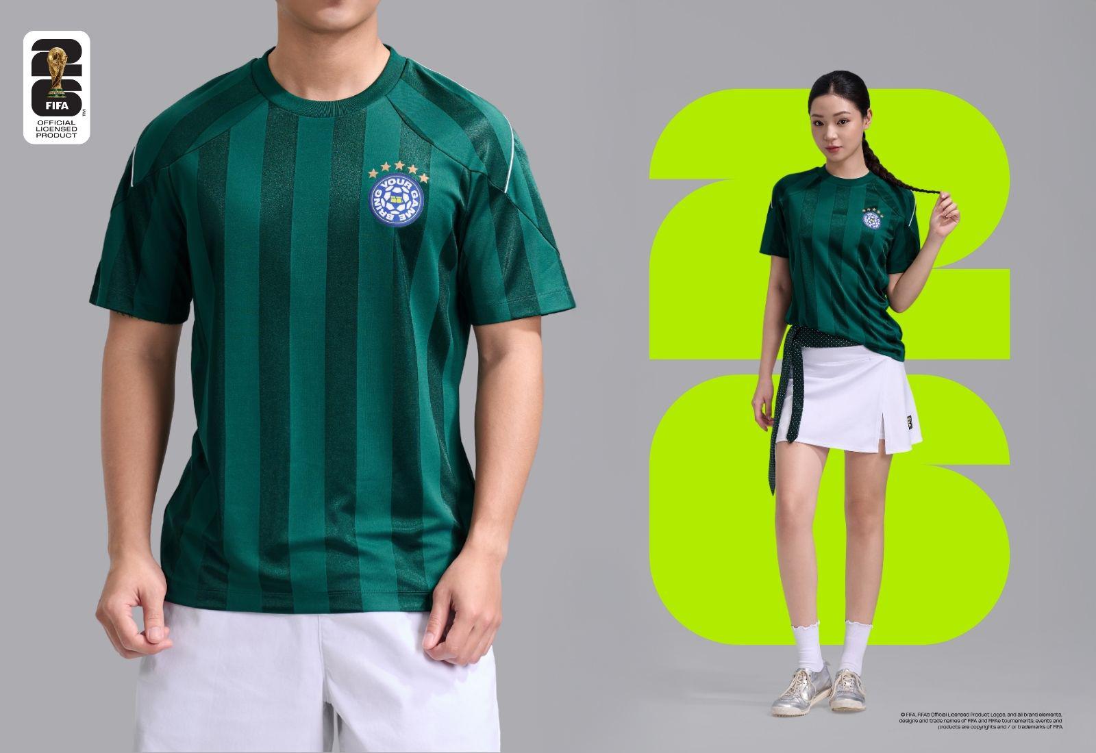 Áo thun cổ tròn Exdry ProActive World Cup