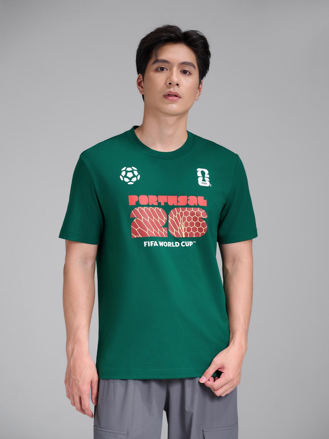 Áo Tshirt Cotton Compact World Cup Đội Tuyển Bồ Đào Nha - undefined