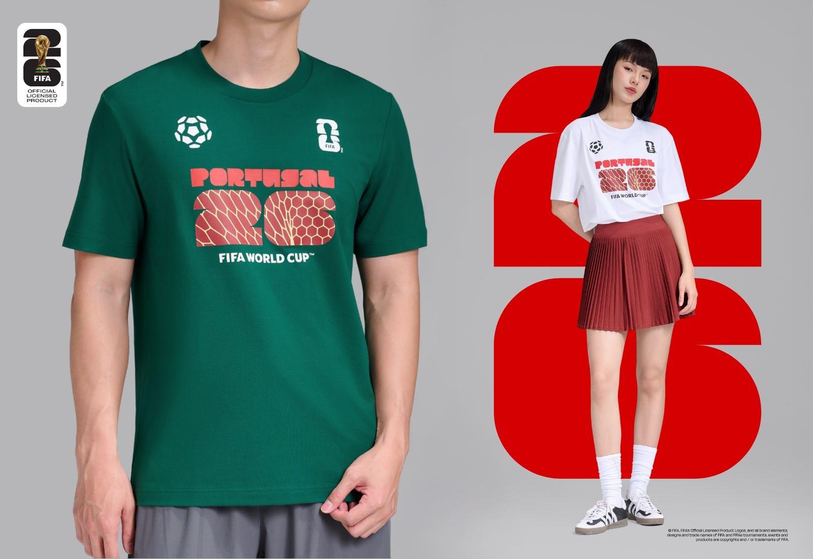 Áo Tshirt Cotton Compact World Cup Đội Tuyển Bồ Đào Nha