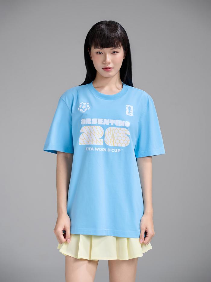 Áo Tshirt Cotton Compact World Cup Đội Tuyển Argentina - undefined