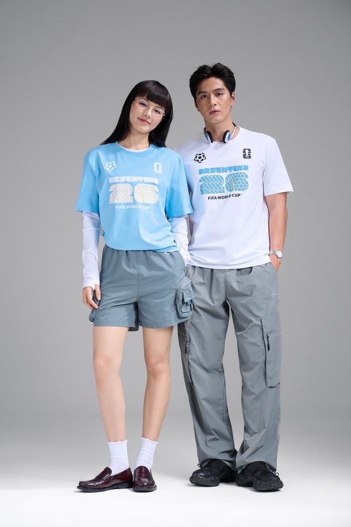 Áo Tshirt Cotton Compact World Cup Đội Tuyển Argentina - undefined