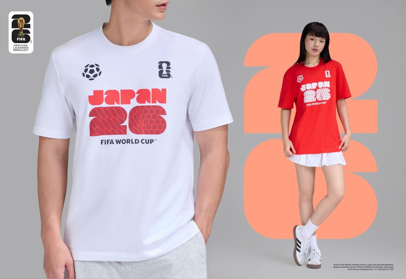 Áo Tshirt Cotton Compact World Cup Đội Tuyển Nhật 