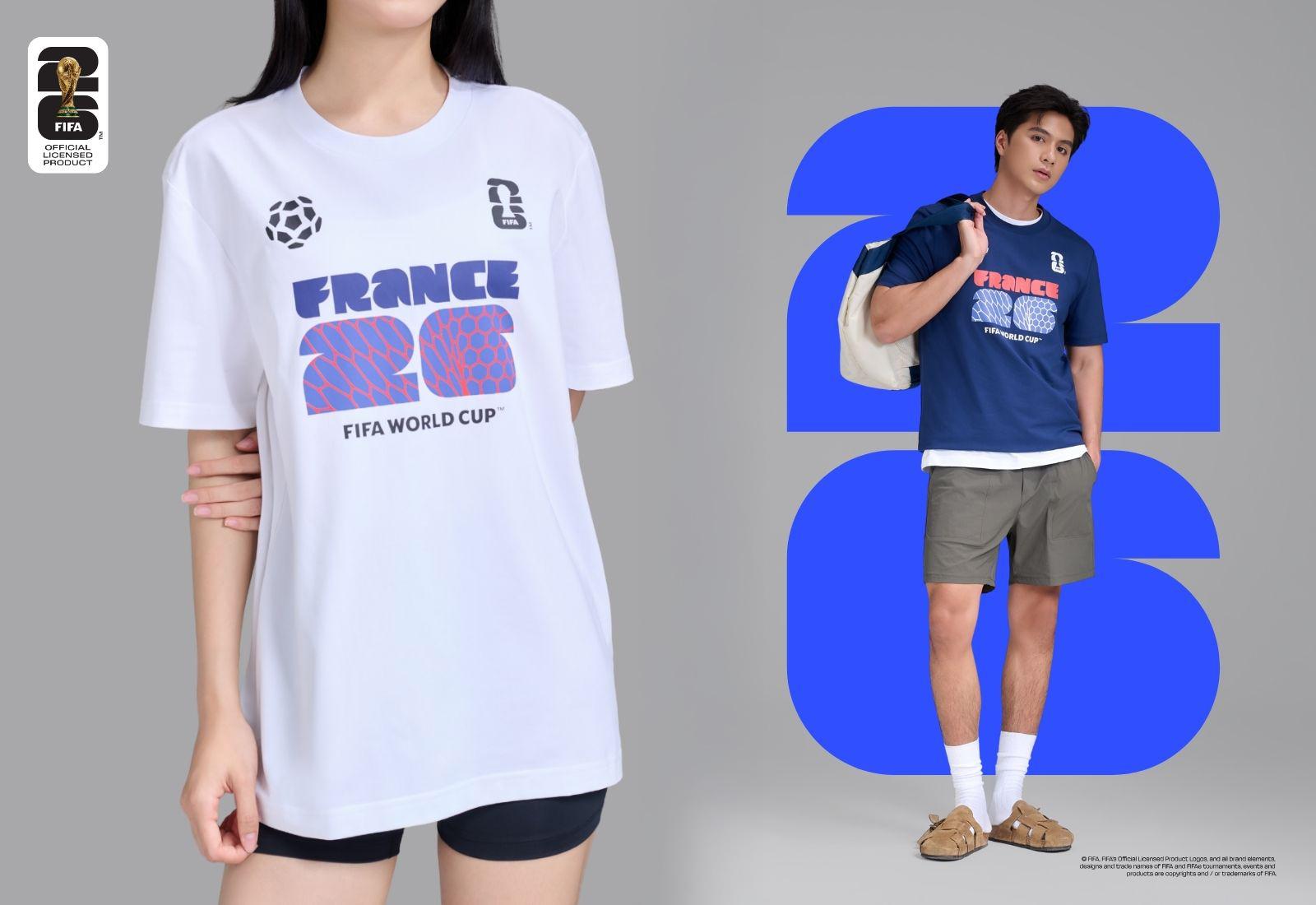 Áo Tshirt Cotton Compact World Cup Đội Tuyển Pháp 