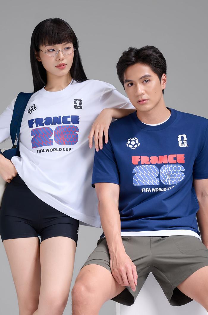 Áo Tshirt Cotton Compact World Cup Đội Tuyển Pháp  - undefined