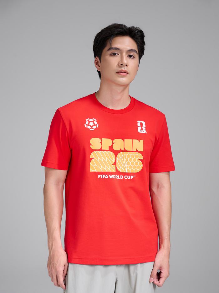 Áo Tshirt Cotton Compact World Cup Đội Tuyển Tây Ban Nha - undefined