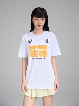 Áo Tshirt Cotton Compact World Cup Đội Tuyển Tây Ban Nha - undefined