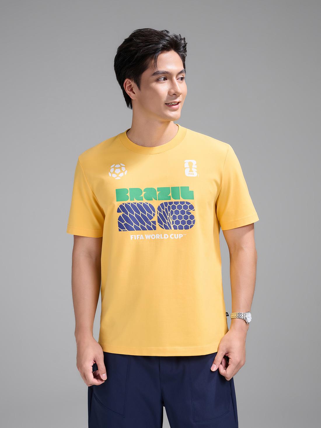 Áo Tshirt Cotton Compact World Cup Đội Tuyển Brazil  - undefined