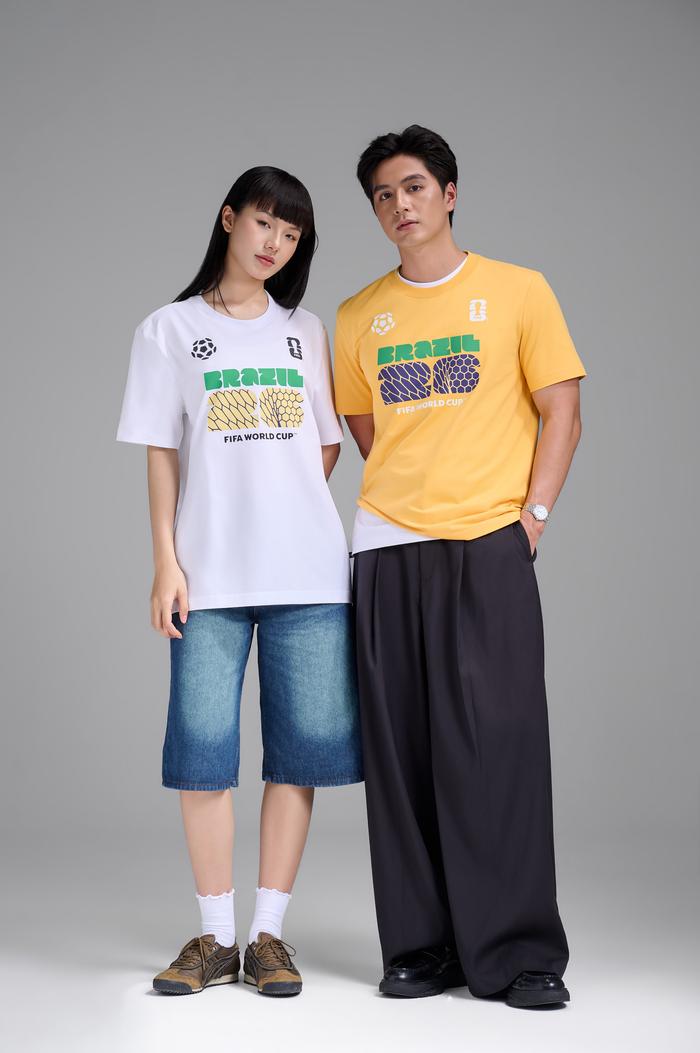 Áo Tshirt Cotton Compact World Cup Đội Tuyển Brazil - undefined