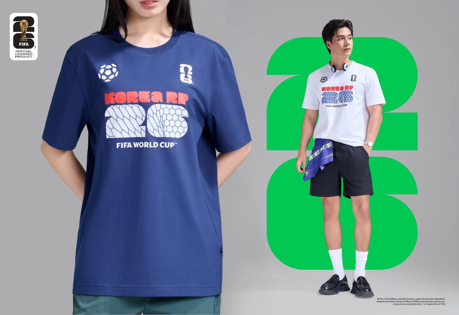 Áo Tshirt Cotton Compact World Cup Đội Tuyển Hàn
