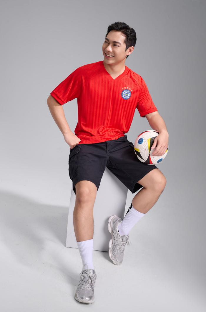 Áo thun cổ V Jacquard Exdry ProActive World Cup - undefined