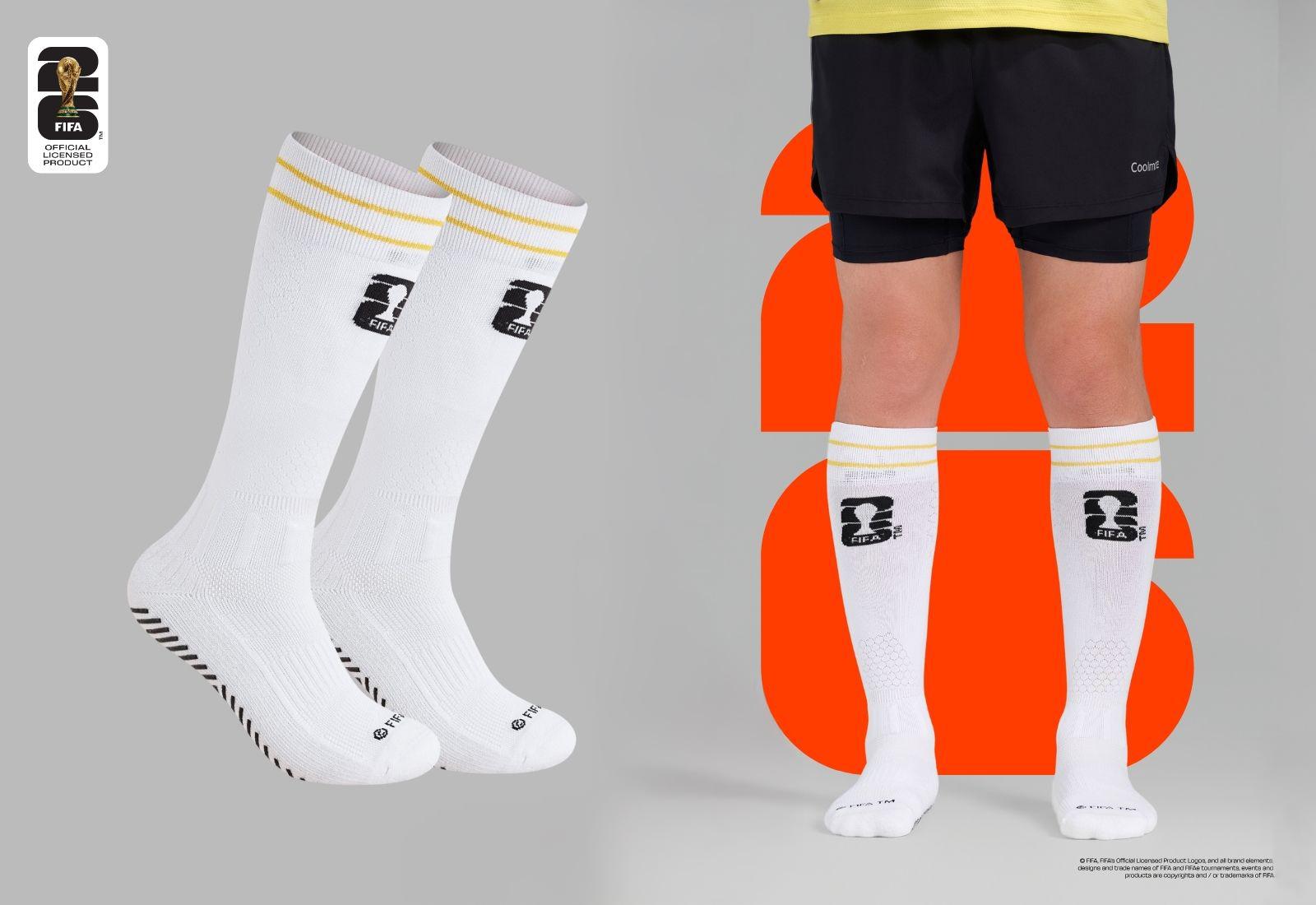 Tất Bóng Đá Cổ Cao Logo World Cup