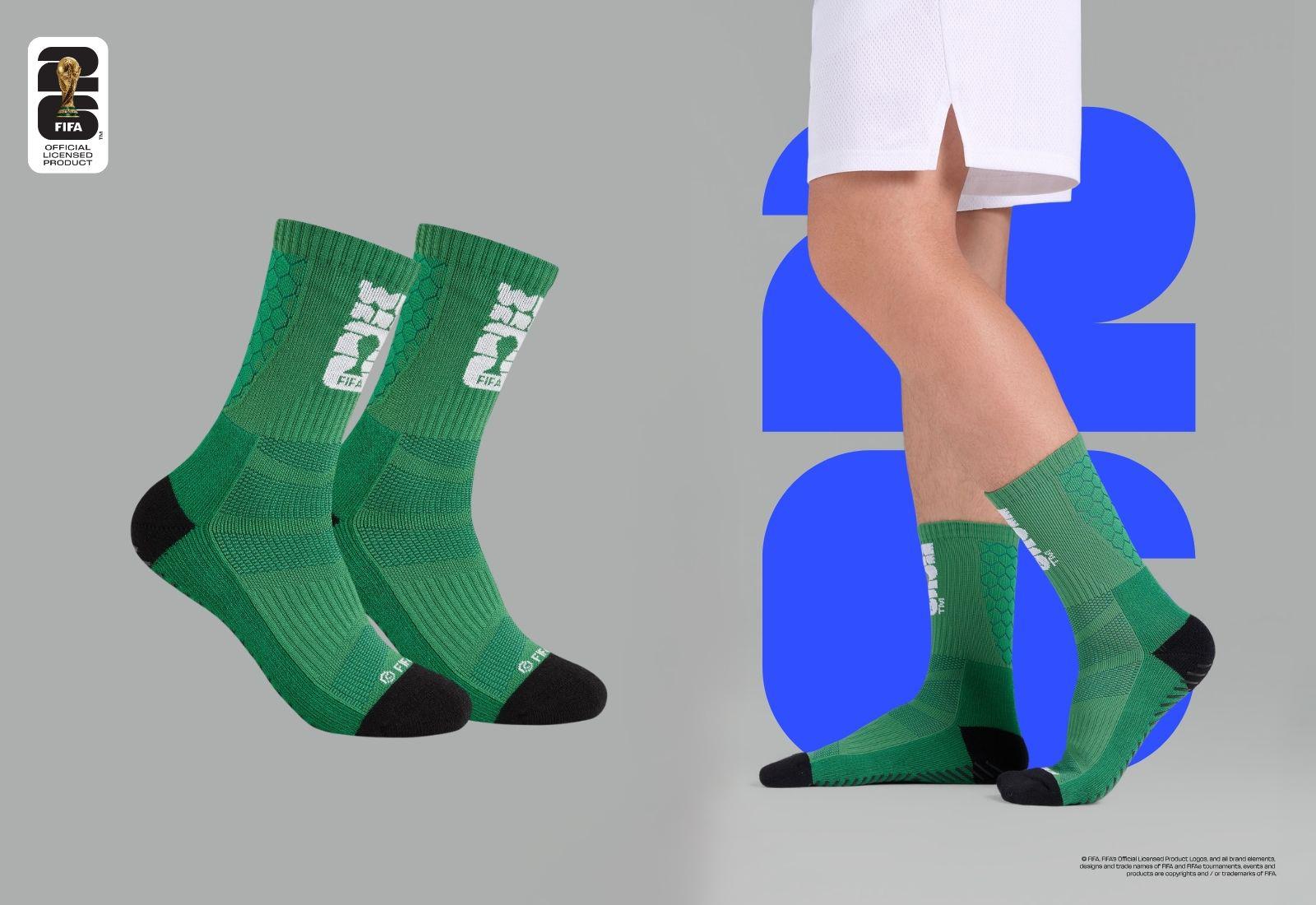 Tất Bóng Đá Cổ Trung Logo World Cup