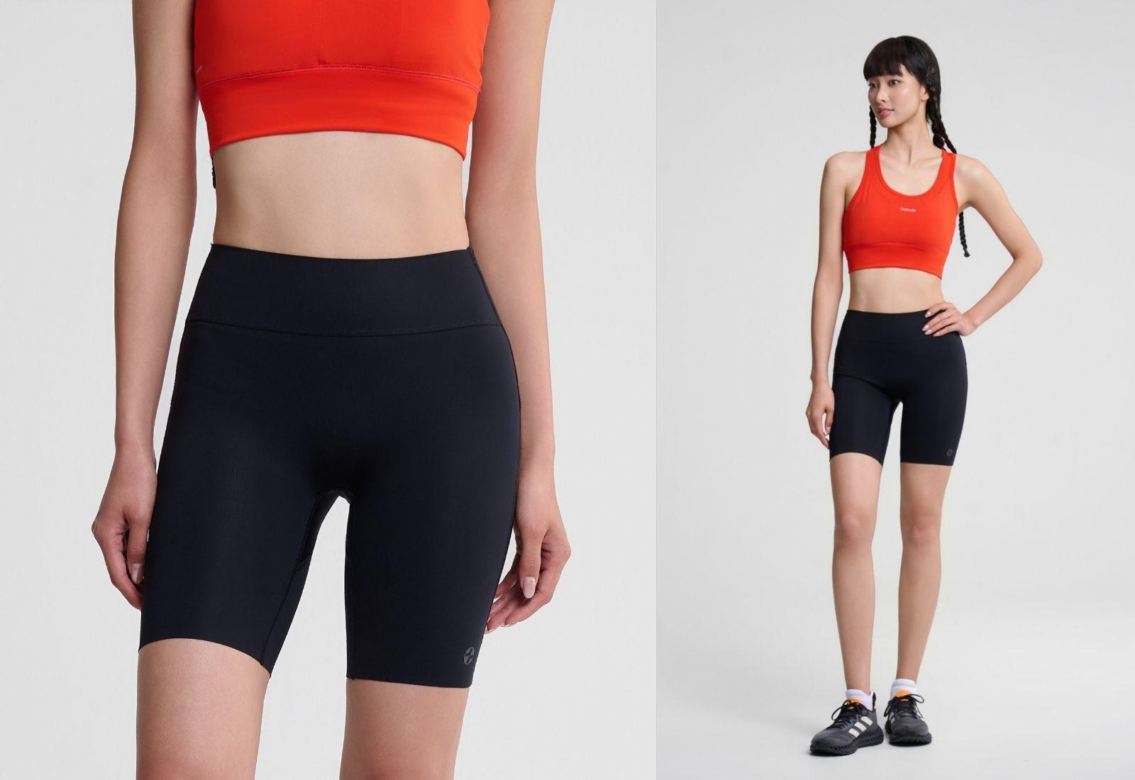 Quần shorts chạy bộ nữ tights fit Exdry co giãn