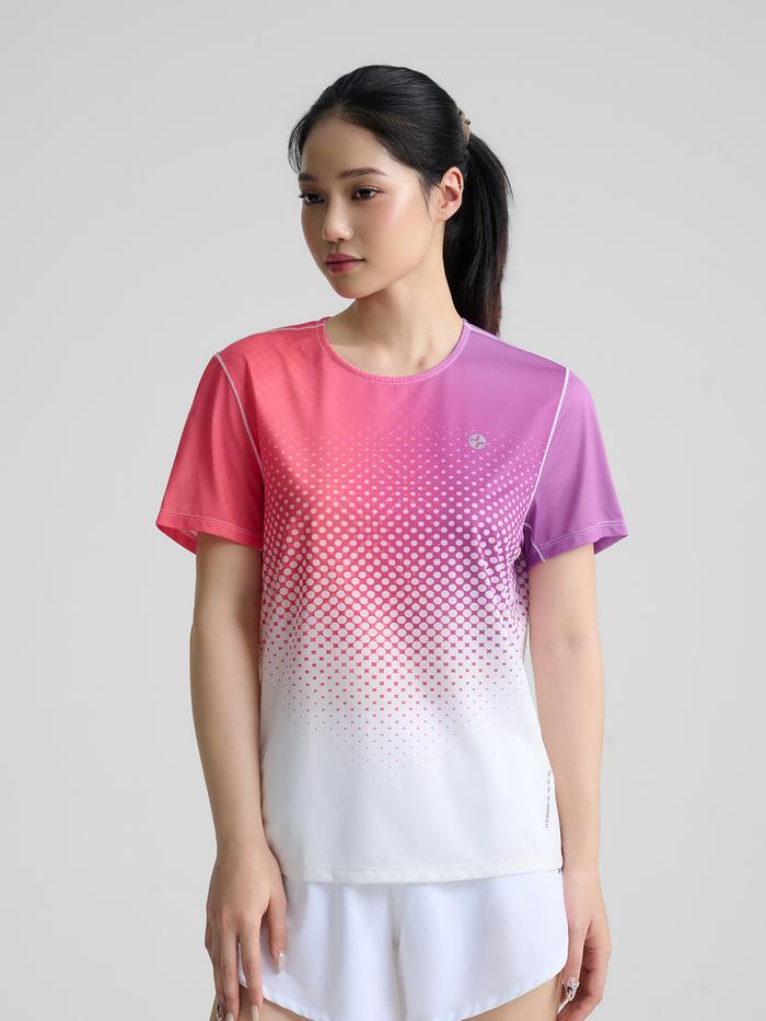 Tshirt chạy bộ nữ Exdry AeroDot Gradient - undefined