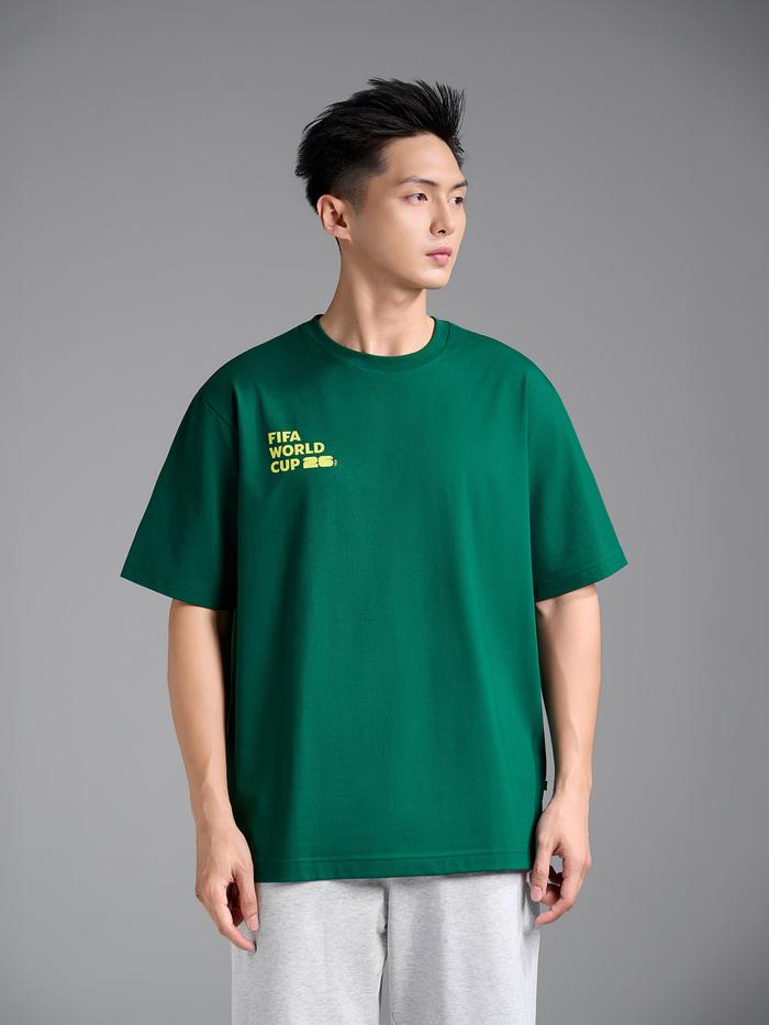 Áo Tshirt Relaxed Fit Cotton Compact World Cup Cyber 26  - undefined