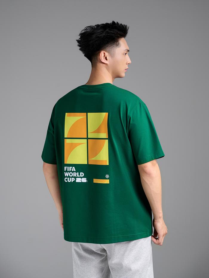 Áo Tshirt Relaxed Fit Cotton Compact World Cup Cyber 26  - undefined