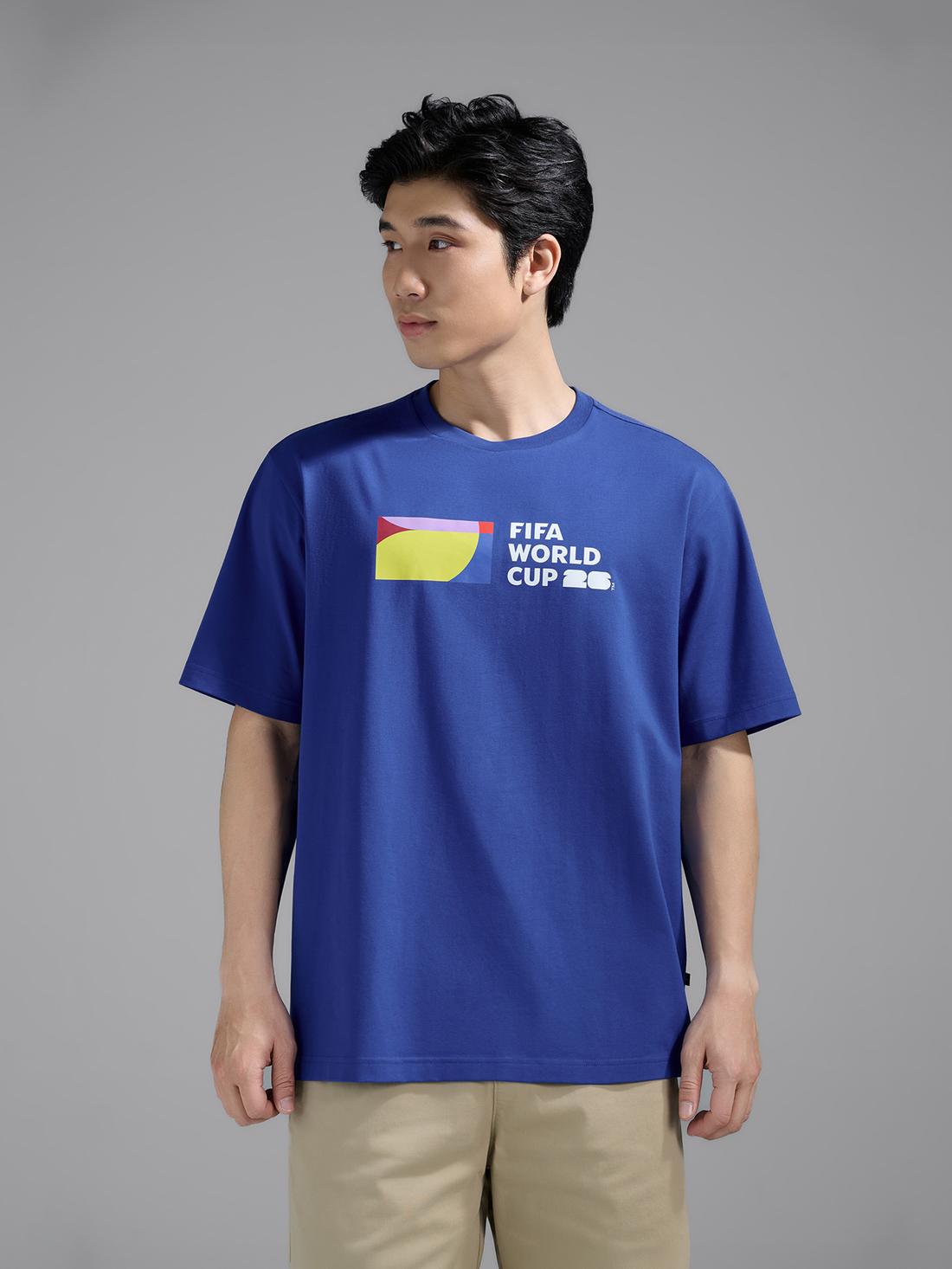 Áo Tshirt Relaxed Fit Cotton Compact World Cup Unity Bar - undefined