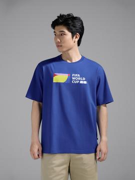 Áo Tshirt Relaxed Fit Cotton Compact World Cup Unity Bar - undefined