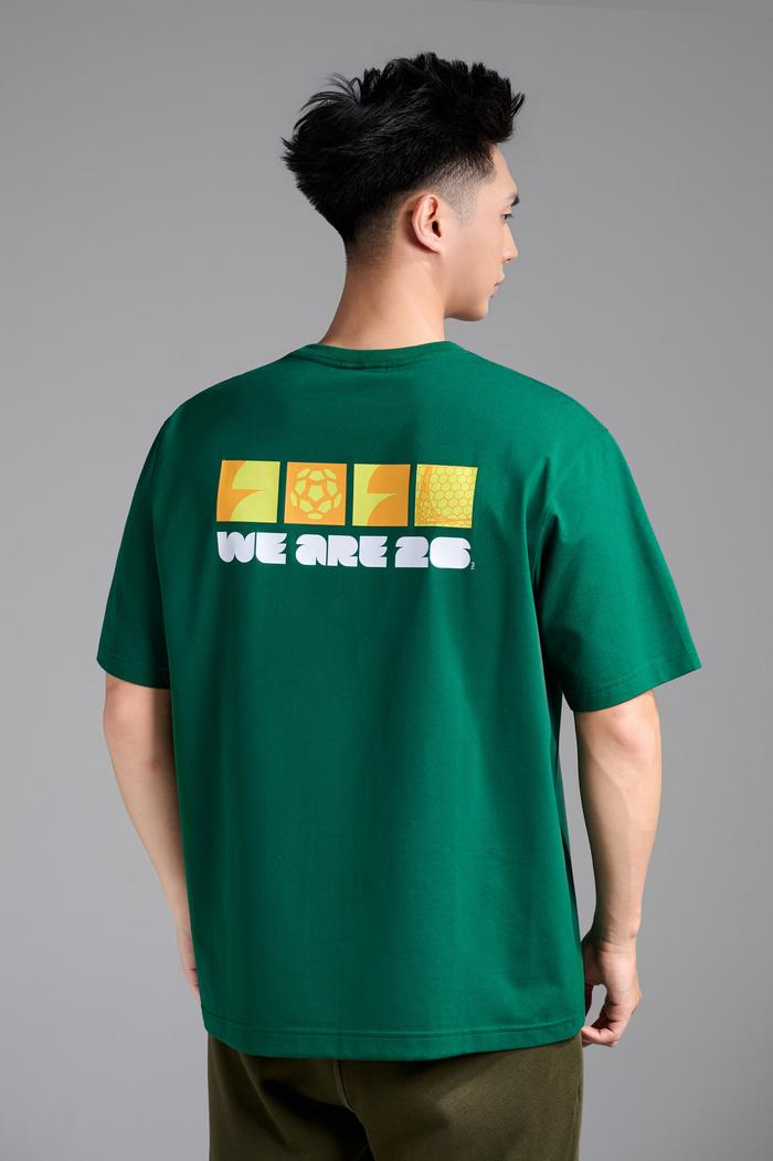 Áo Tshirt Relaxed Fit Cotton Compact World Cup Neon 26 - undefined