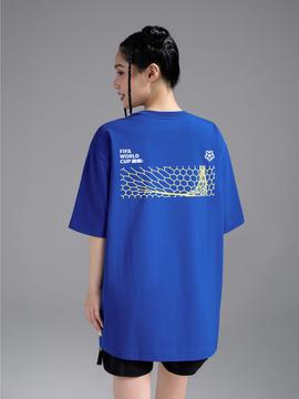 Áo Tshirt Relaxed Fit Cotton Compact World Cup The Goal Canvas - undefined