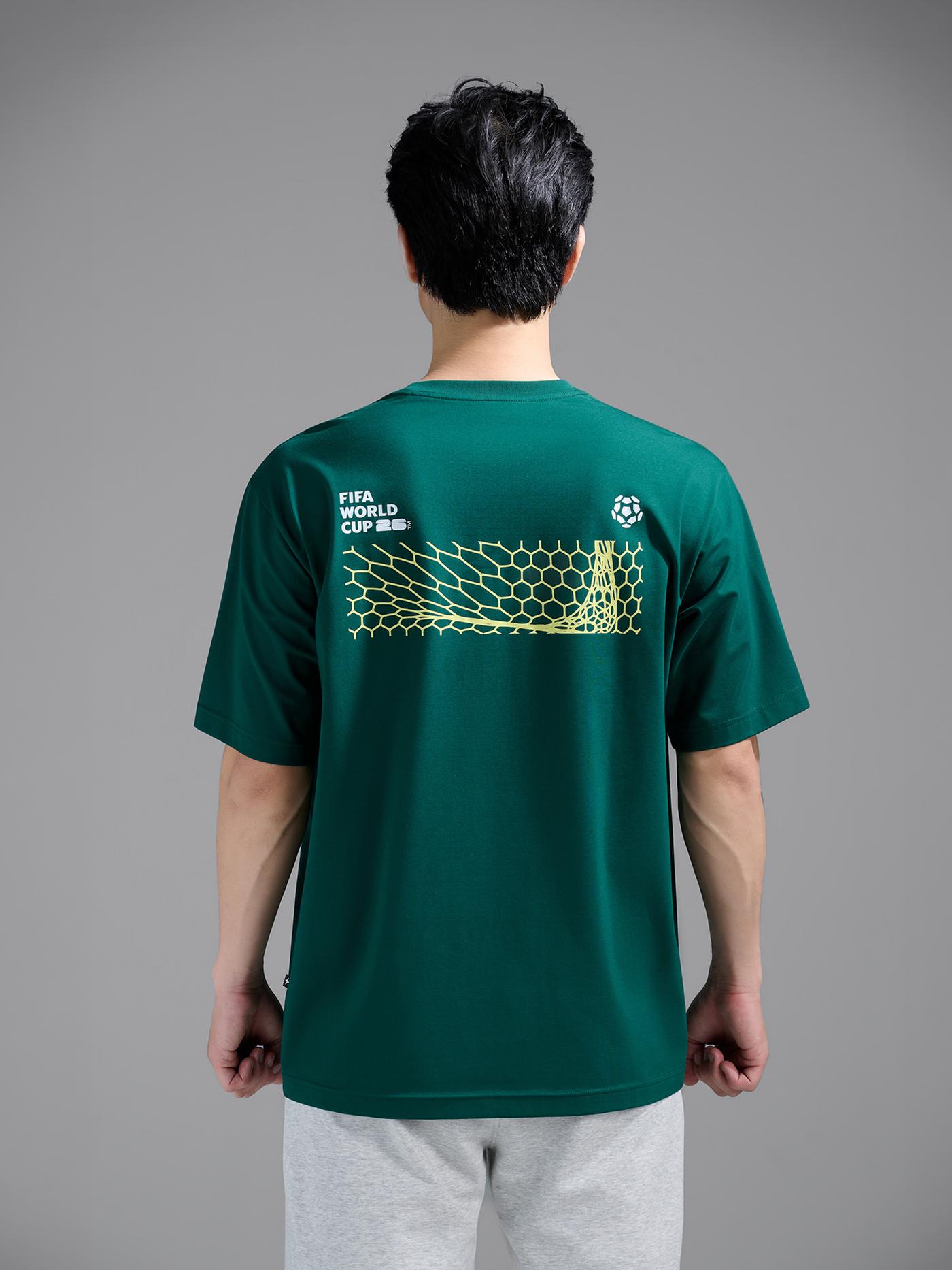 Áo Tshirt Relaxed Fit Cotton Compact World Cup The Goal Canvas - undefined