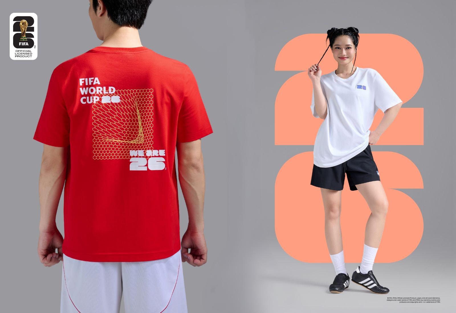 Áo Tshirt Cotton Compact World Cup Blue Matrix