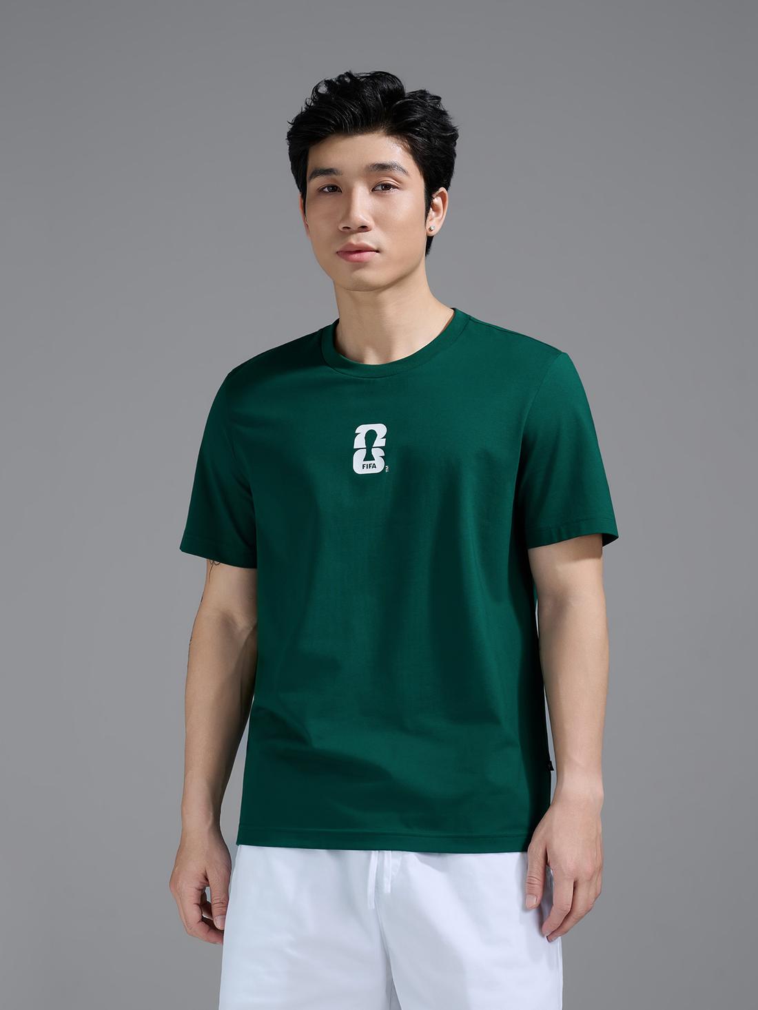 Áo Tshirt Cotton Compact World Cup Net Emblem - undefined