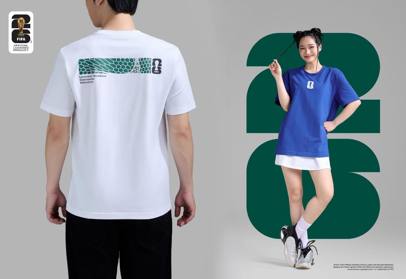 Áo Tshirt Cotton Compact World Cup Net Emblem