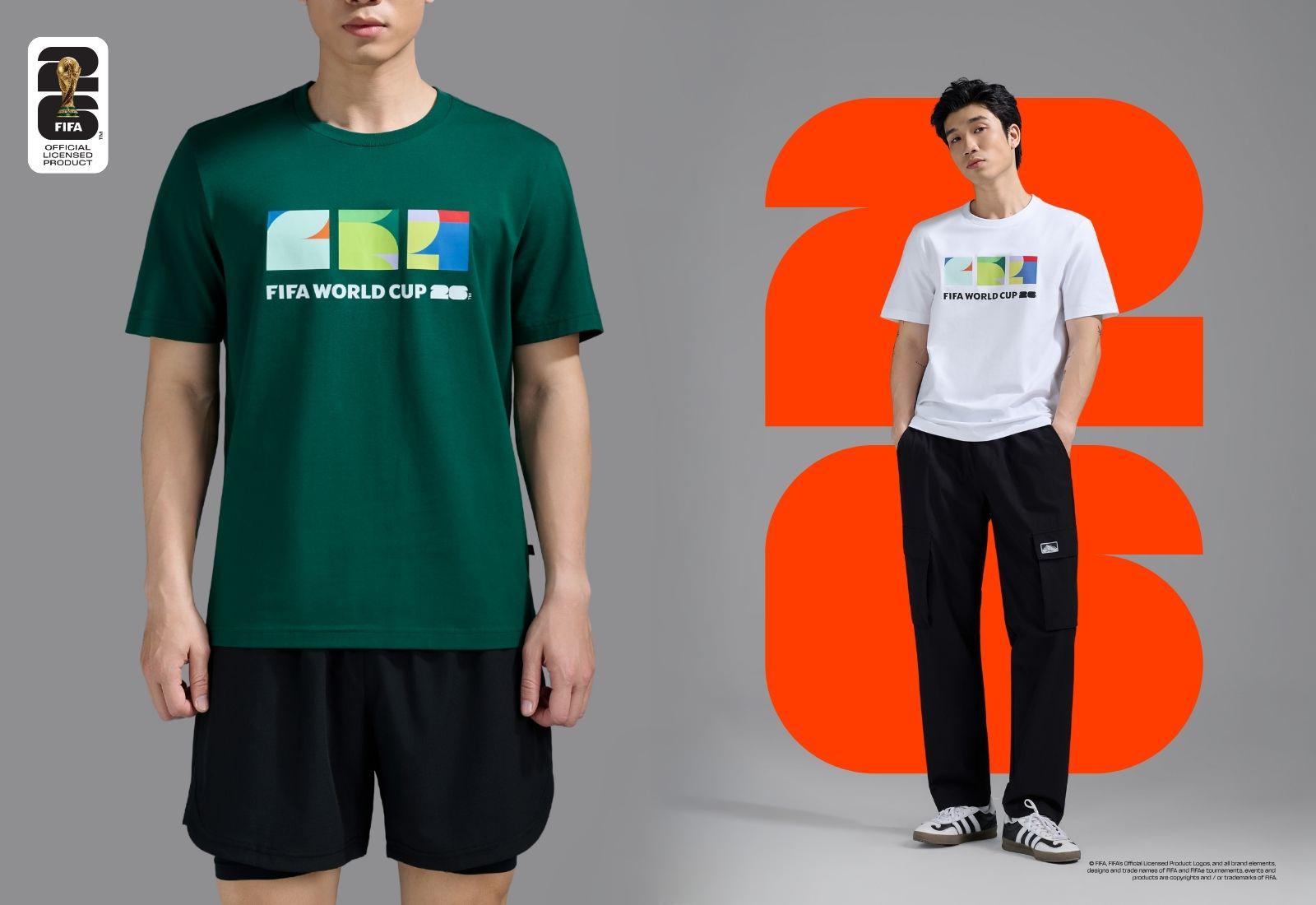 Áo Tshirt Cotton Compact World Cup Vibrant Era 26