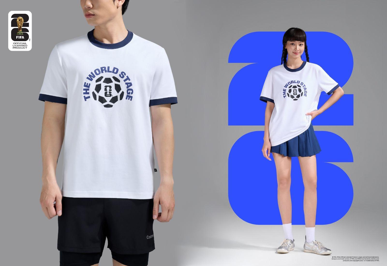 Áo Tshirt Cotton Compact Colored Rib World Cup More Team More Action