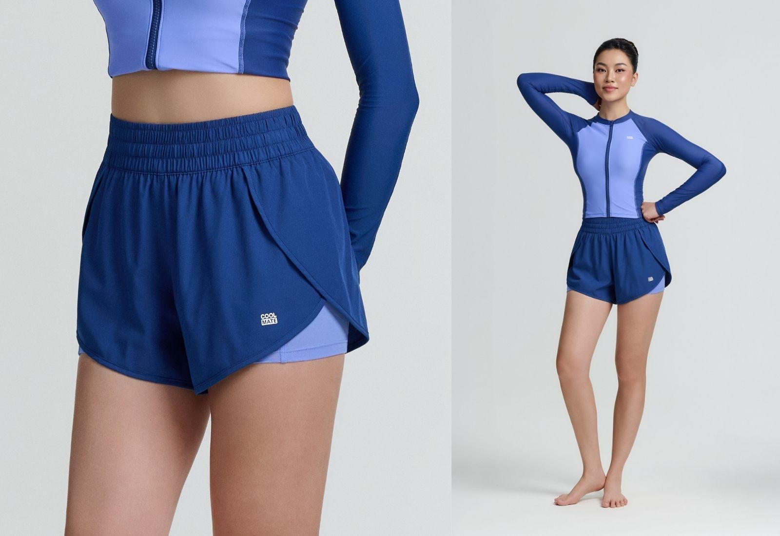 Summer shorts bơi nữ 2 lớp Coolmate 2IN1