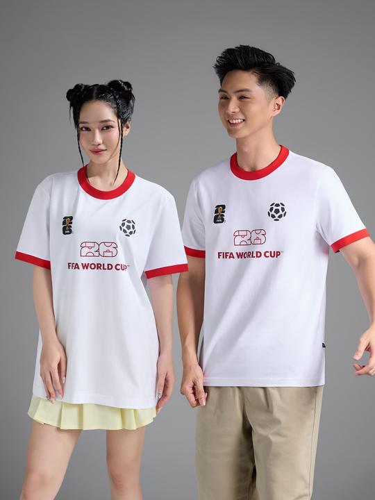 Áo Tshirt Cotton Compact Colored Rib World Cup Red Edition video thumbnail