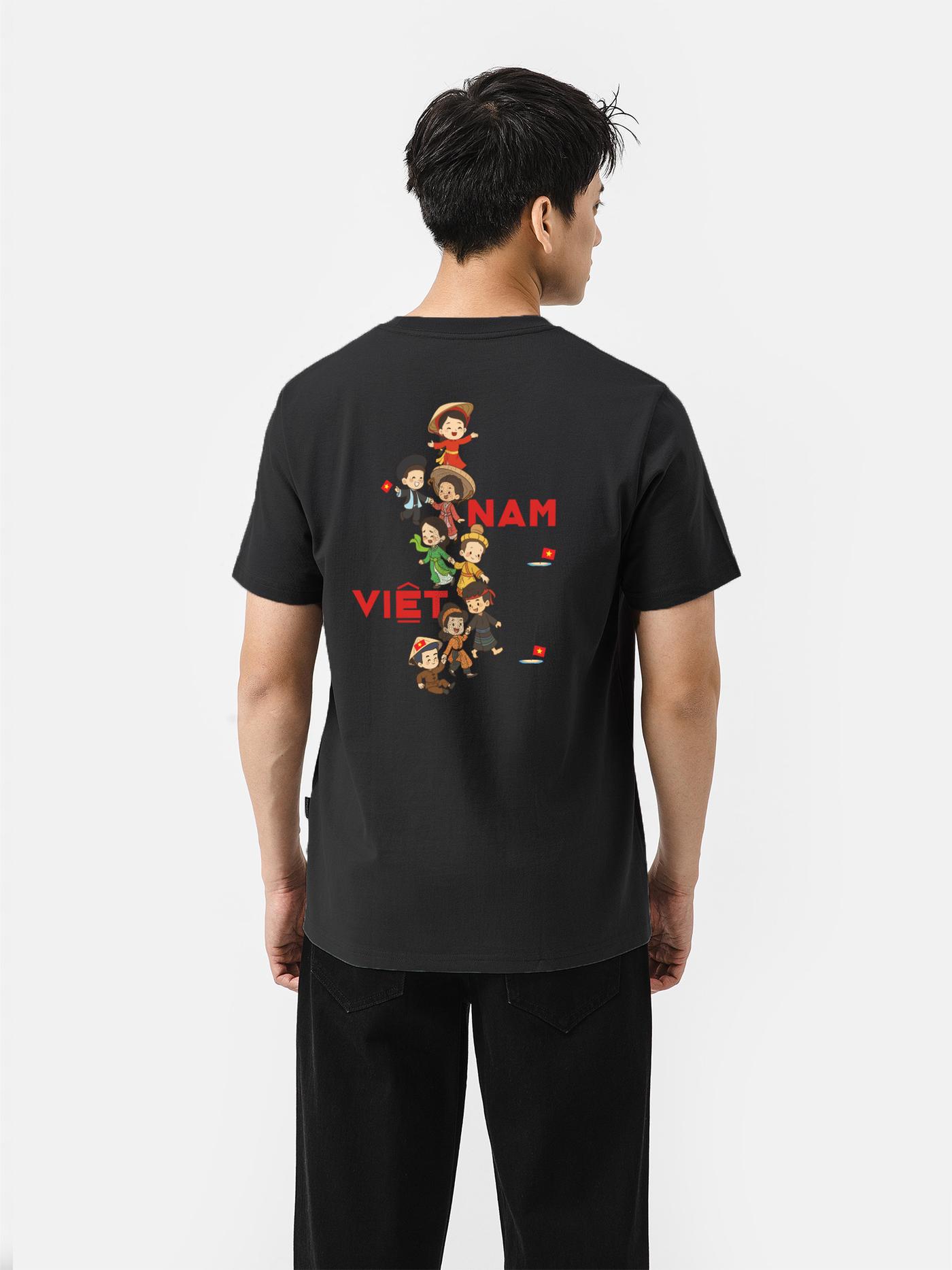 Áo thun Cotton Compact Việt Nam Hình Chữ S - undefined