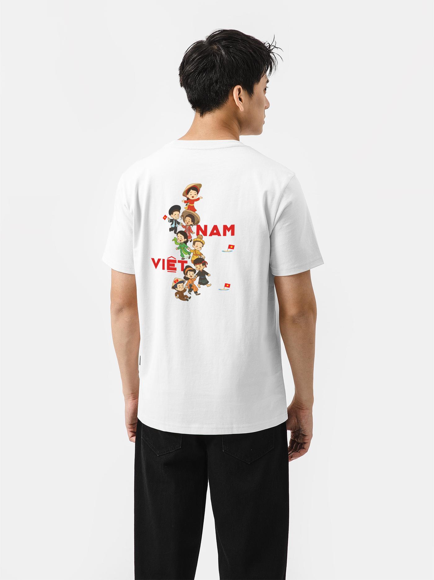 Áo thun Cotton Compact Việt Nam Hình Chữ S - undefined