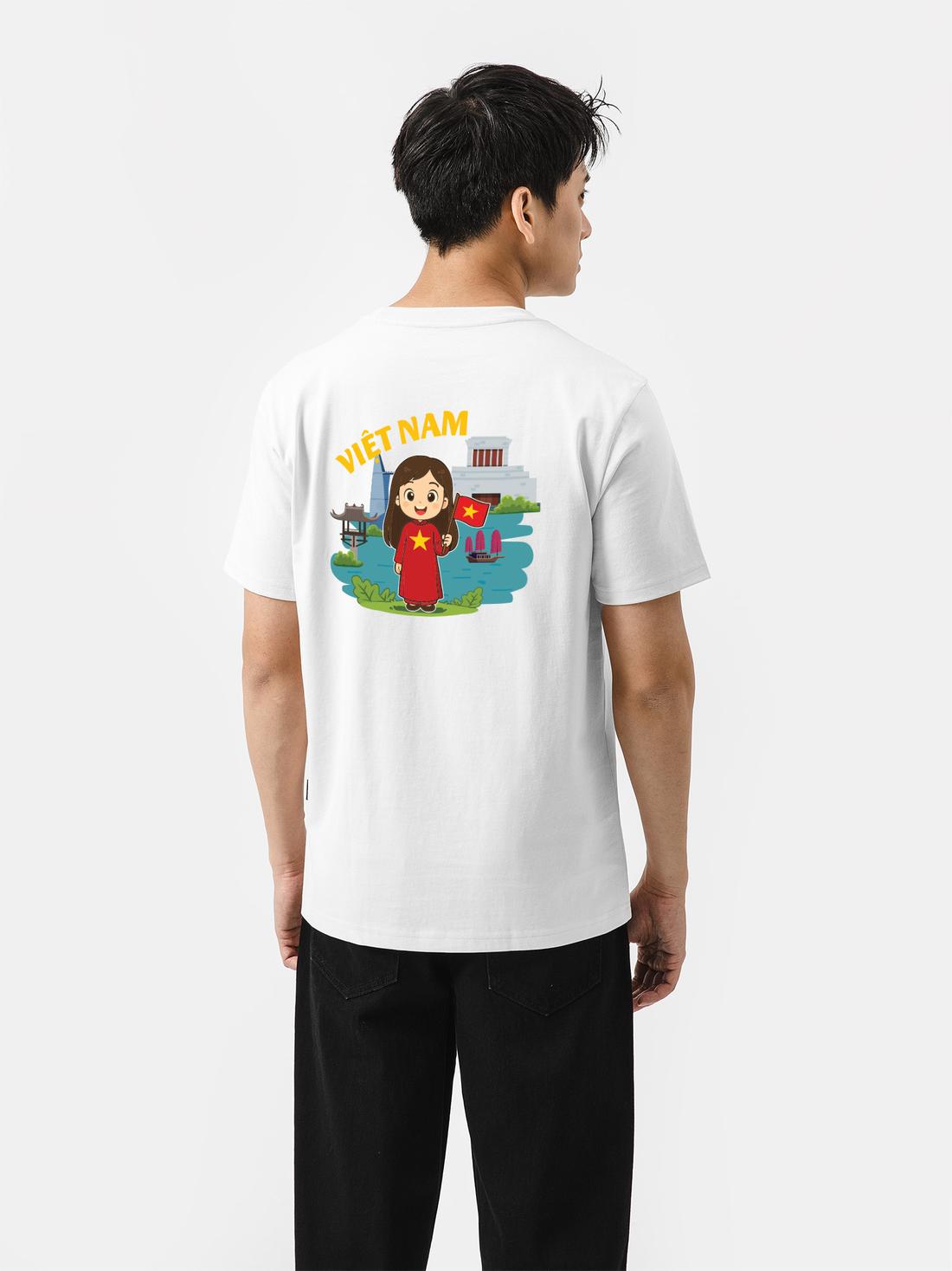 Áo thun Cotton Compact Việt Nam Tươi Đẹp bé gái - undefined